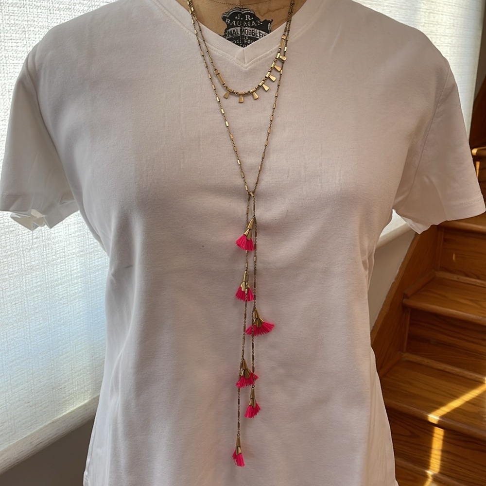 Stella & Dot gold bolo necklace